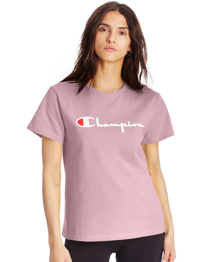 Champion Dame T-Shirts Beige - Heritage - Danmark JZF-572430